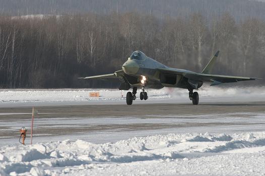  Фото ПАК ФА. Первый полет самолета на аэродроме Комсомольского-на-Амуре. 29 Января 2010 года.