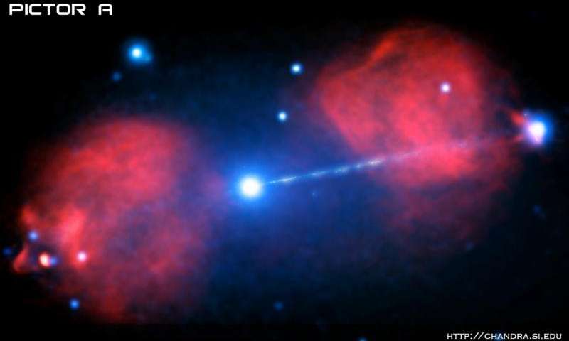 Chandra обнаружил огромные джеты радиогалактики Живописец А