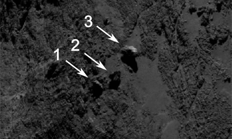 OSIRIS обнаруживает балансирующие камни на комете 67P