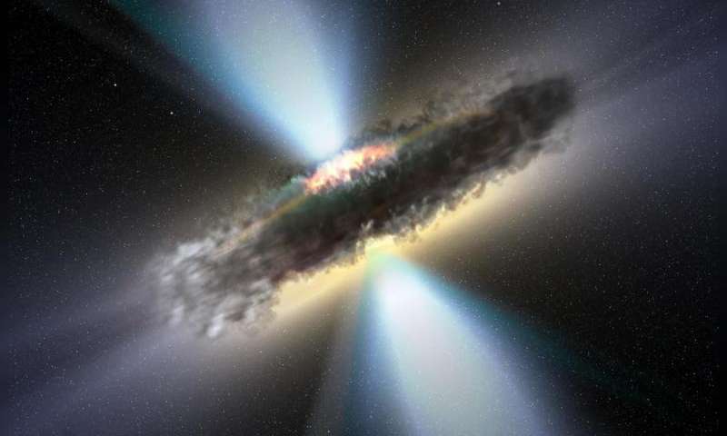 Пульсирующий свет может указывать на слияние сверхмассивных черных дыр