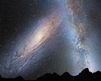 Ученые выяснили, что произойдет с нашей Солнечной Системой при столкновении с галактикой Андромеды