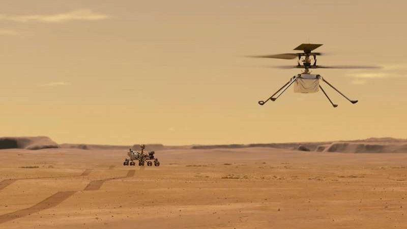 Вертолет Ingenuity готов к первому полету на Марсе