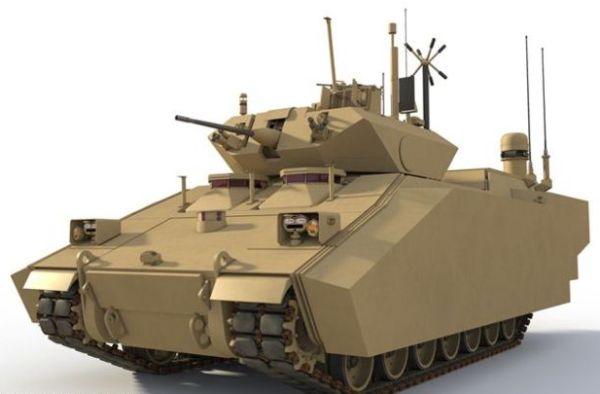 Компания BAE Systems представила концепт своего гибридного танка