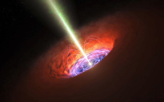 ALMA помогла ученым обнаружить магнитное поле черной дыры
