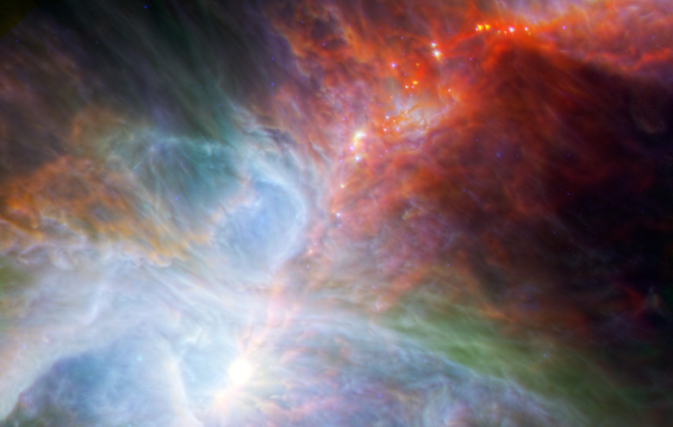 Замечены молодые звезды в туманности Ориона