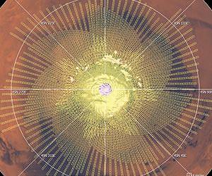Радар Marsis завершил исследования марсианского северного полюса
