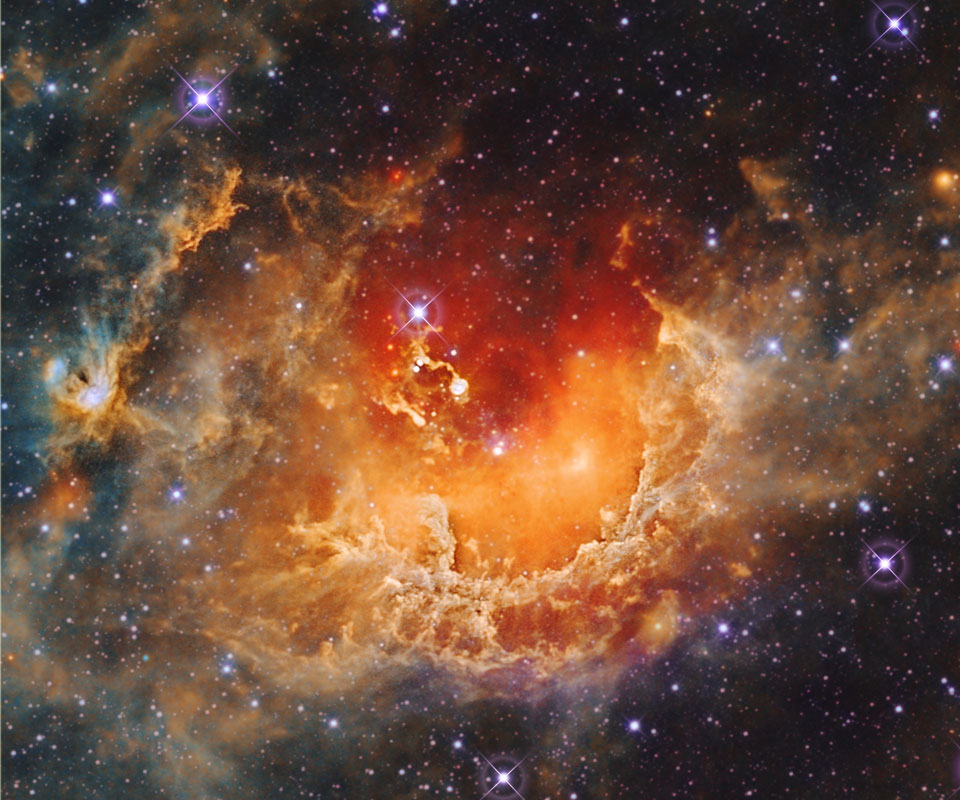 Туманность Головастик глазами мудрого телескопа