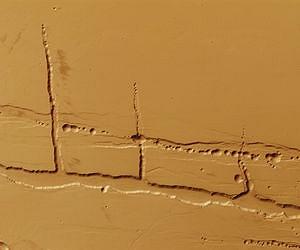 Лавинные туннели на Марсе
