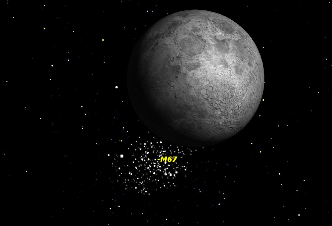 Звездное скопление Messier 67 исчезнет за нашим спутником