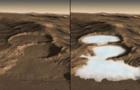На средних широтах Марса обнаружены скрытые ледники 