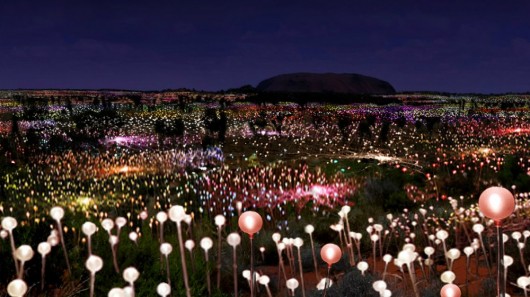 Художник планирует создать солнечное "поле света" в Красной пустыне Австралии