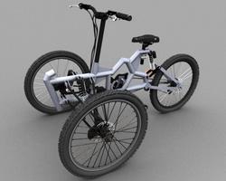 Появился концепт экологичного трехколесного велосипеда Tricycle Kamikaze