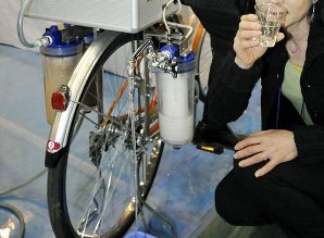 Nippon Basic разработала очищающий воду велосипед