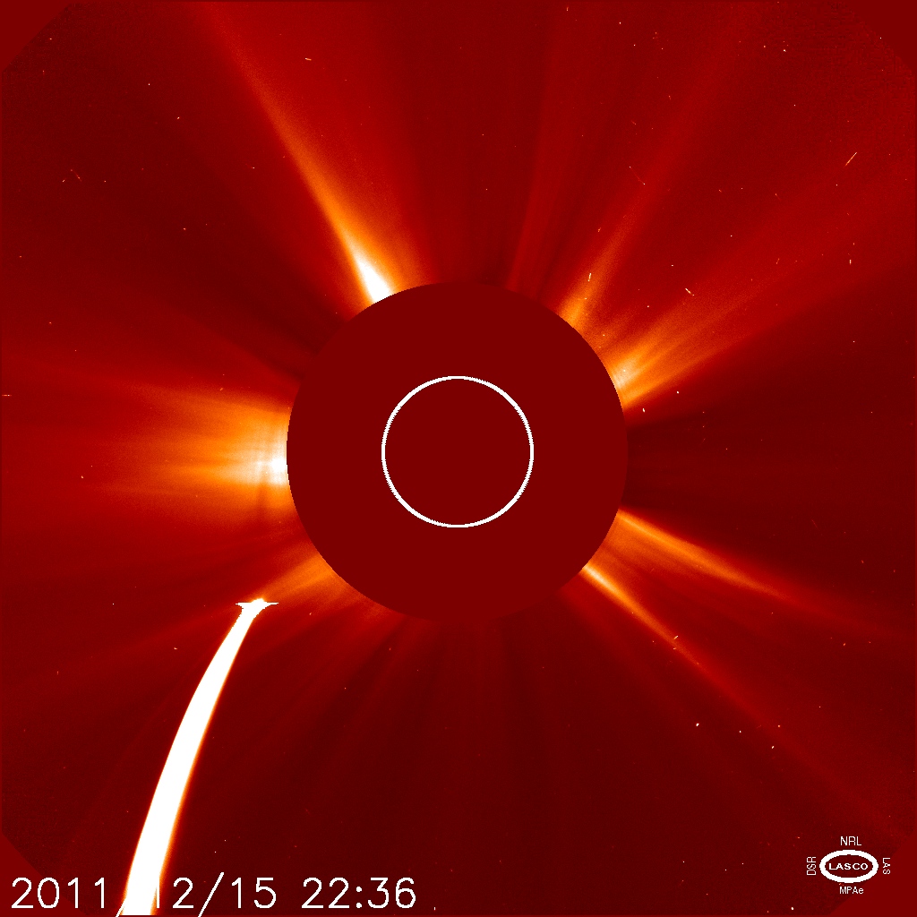 Комета "Lovejoy" выжила при сближении с Солнцем
