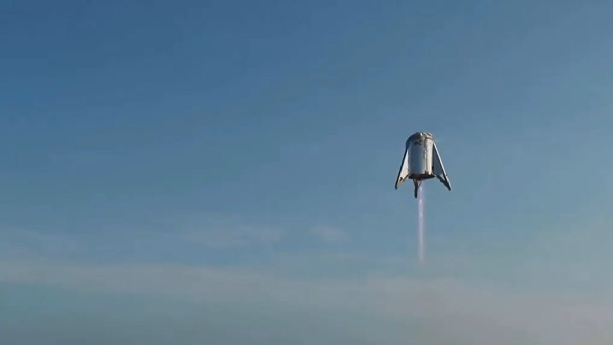 Starhopper SpaceX взлетел на новую высоту