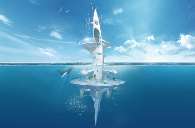 Вертикальный корабль изучит океан от неба до дна