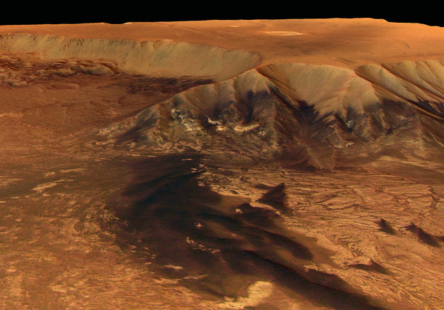 Марсианские долины и каньоны глазами КА "Марс-Экспресс"