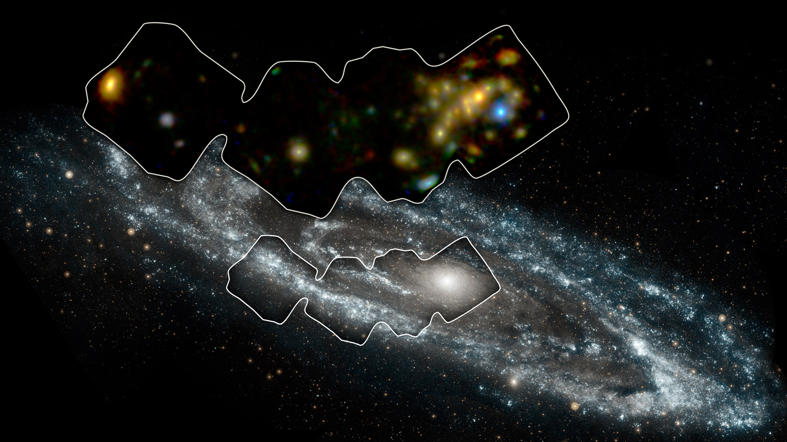 Скан галактики Андромеда