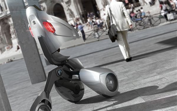 Peugeot xb1 - концепт электрического скутера будущего