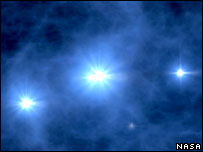 Первые звезды во Вселенной были созданы с помощью темной материи.