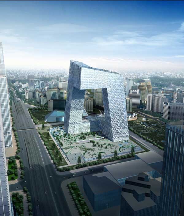 Здание Центрального китайского телевидения сделает архитектурный ландшафт Бэйцзина самобытным и запоминающимся.