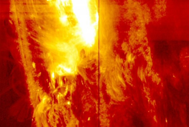 Космический аппарат НАСА IRIS увидел свою самую крупную солнечную вспышку