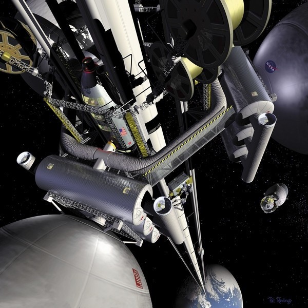 Японская компания планирует построить лифт в космос к 2050 году