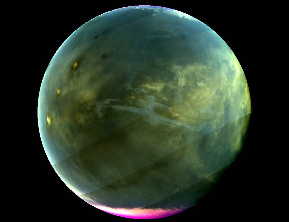 Изображение Марса от КА "MAVEN"