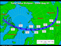 Подробности солнечного затмения 1 августа 2008