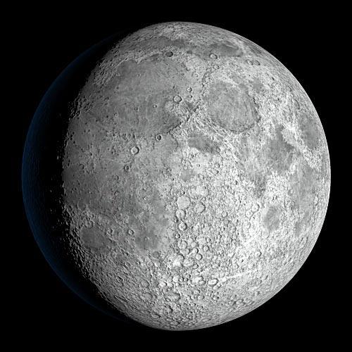 Фото лунного кратера "Морет"