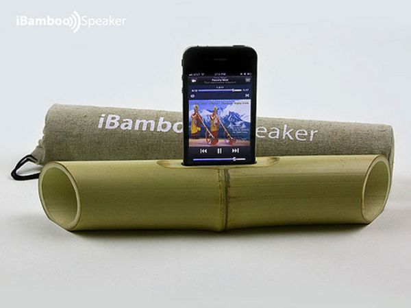 Бамбуковые колонки для iPhone4