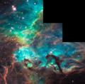 Обнаружен красочный звёздный инкубатор вблизи туманности Тарантула 