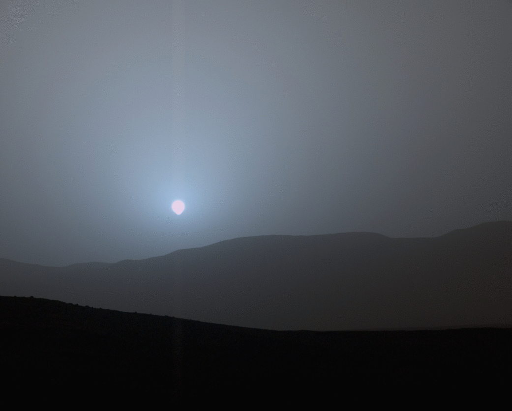Закат на Марсе от Curiosity