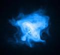 Импульсный поток в крабовидной туманности глазами Chandra
