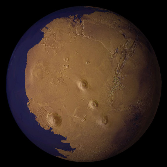 На Марсе существовал холодный океан