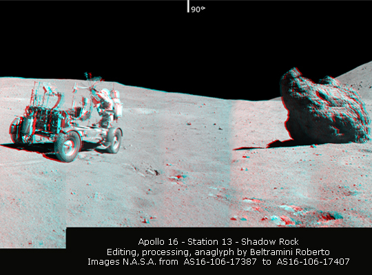 Захватывающая 3 D панорама от  «Аполлон -16»