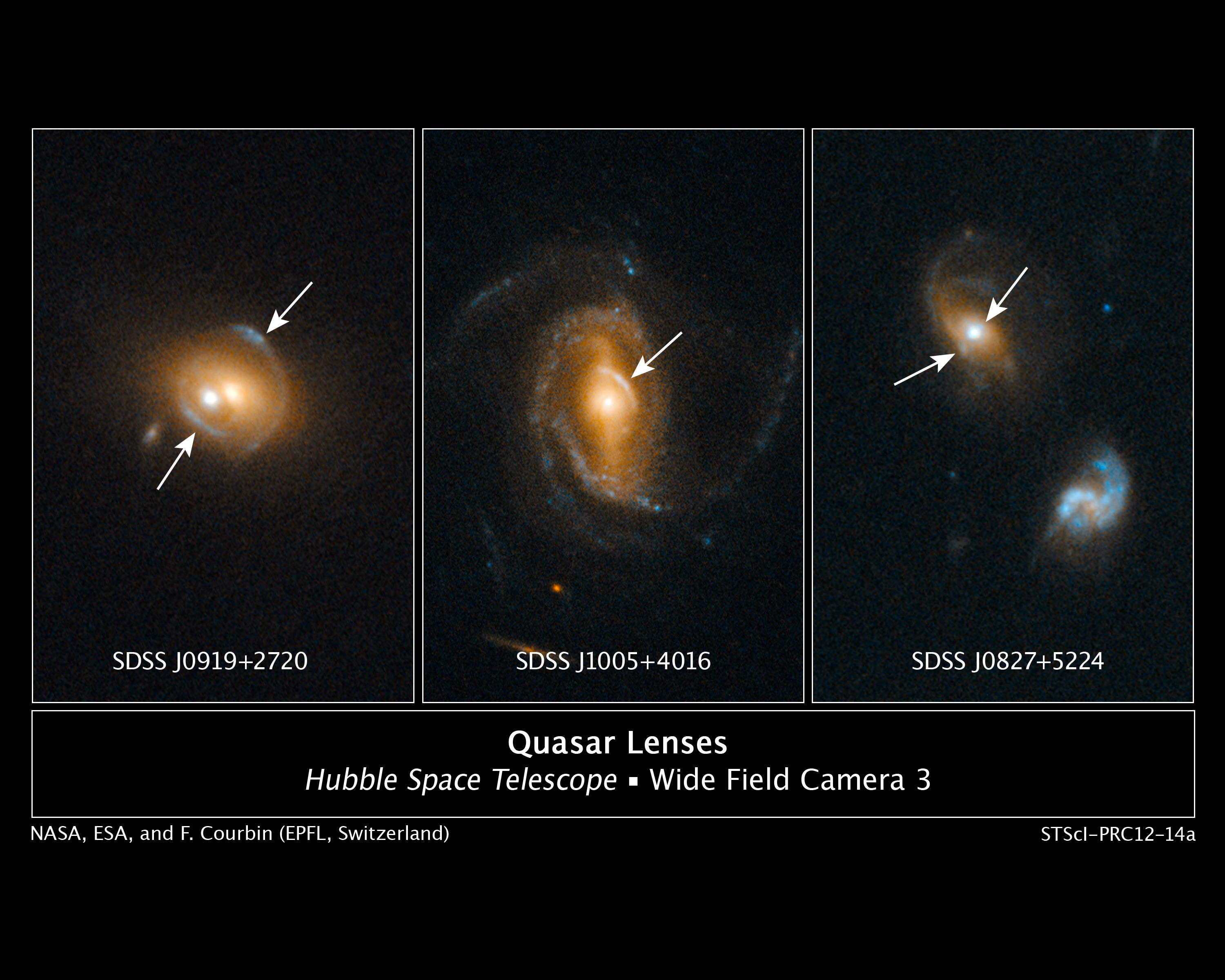 Хаббл обнаружил необычные квазары