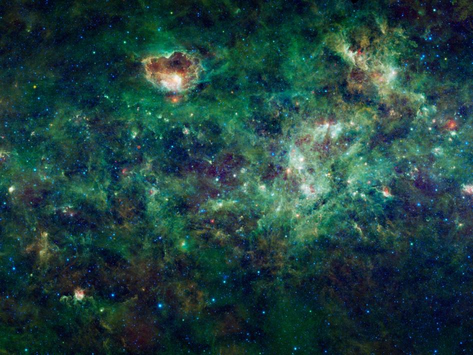 Космическая галактическая мозаика Млечного Пути