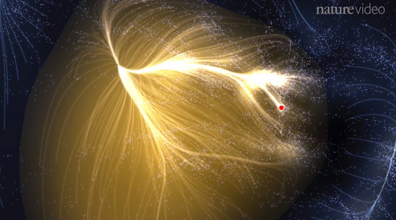 Новая карта сверхскопления Laniakea показывает "небесный" дом Млечного Пути