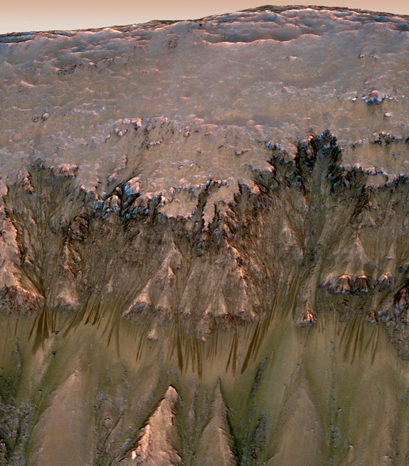 Жидкая вода на Марсе: очевидность 