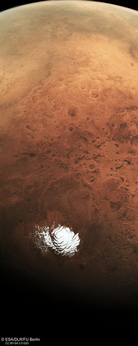 Южный полюс Марса от "Марс-Экспресс"