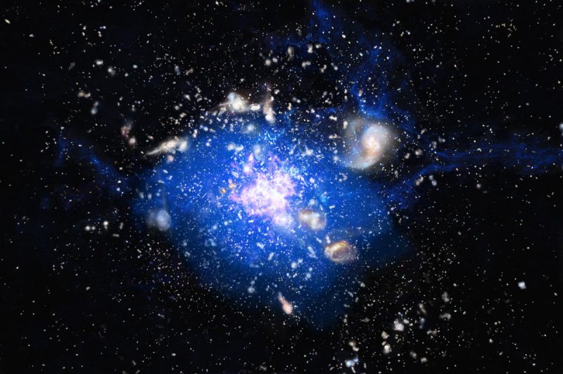 Рождение гигантской галактики