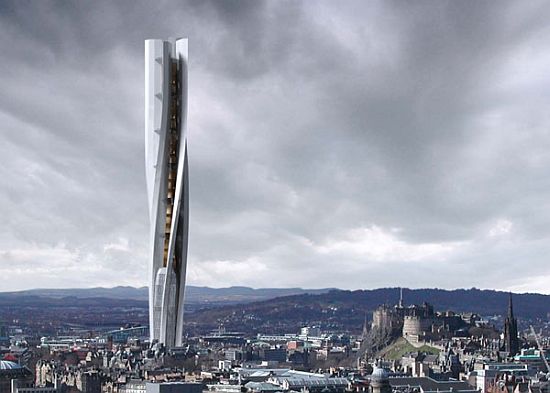 Ветряная башня - архитектурный концепт здания для мегаполисов будущего