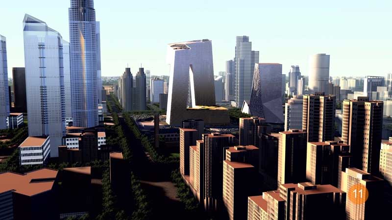 Здание Центрального китайского телевидения сделает архитектурный ландшафт Бэйцзина самобытным и запоминающимся.